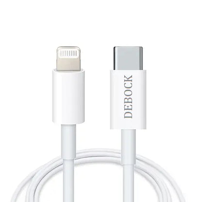 TypeC to Lightning 3A 27W Data Cable (White) - DEBOCK