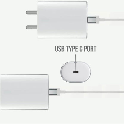 45W CMF by Nothing Super Fast Charger Adapter for Nothing Phone 45 W Type C Charging Adaptor, White DEBOCK