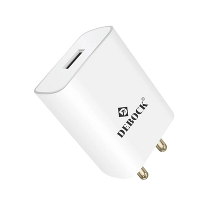 Debock 44w Flash Vooc Fast Charging Multi Support Charger (White). - DEBOCK