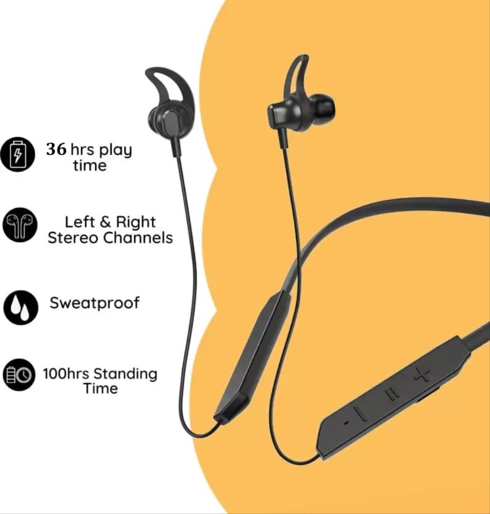 Debock BT MX Wireless Bluetooth Earphone With 36 Hours Music Time. - DEBOCK